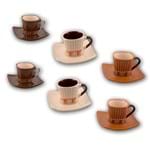 Ficha técnica e caractérísticas do produto Jogo de 6 Xícaras de Café com Pires 90 Ml Stripes 25436