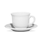 Ficha técnica e caractérísticas do produto Jogo de 6 Xícaras de Chá com Pires Floreal White