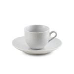 Ficha técnica e caractérísticas do produto Jogo de 6 Xícaras de Porcelana P/Café C/Pires Super White AnacAparelhori 80Ml