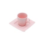 Ficha técnica e caractérísticas do produto Jogo de 6 Xícaras Heart Rosa para Café - Lyor Classic