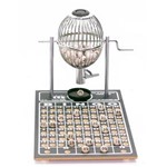 Ficha técnica e caractérísticas do produto Jogo de Bingo Cromado Nº 1 com 75 Pedras - 300 Cartelas