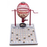 Ficha técnica e caractérísticas do produto Jogo de Bingo de 75 Bolas Profissional Pequeno Nº1 com 300 Cartelas