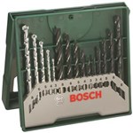 Ficha técnica e caractérísticas do produto Jogo de Brocas Bosch X-Line para Madeira, Metal e Concreto – 15 Peças