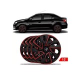 Ficha técnica e caractérísticas do produto Jogo de Calota Aro 15 Esportiva Renault Novo Logan 2015