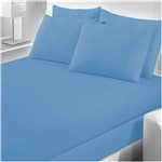 Ficha técnica e caractérísticas do produto Jogo de Cama Buettner Queen Malha 3 Peças Art Premium Azul Rivieira - Azul Royal