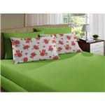 Ficha técnica e caractérísticas do produto Jogo De Cama Queen Home Delicate Limão 3 Peças Malha Fio 30/1 Penteado 100 Algodão Portallar