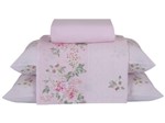 Ficha técnica e caractérísticas do produto Jogo de Cama Queen Size 100% Algodão Santista Luara Royal 4 Peças Rosa