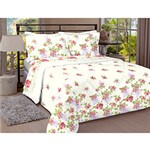 Ficha técnica e caractérísticas do produto Jogo de Cama Solteiro Standart Rosas e Hortências 3 Peças 100% Algodão 200 Fios - Naturalle Fashion