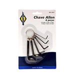 Ficha técnica e caractérísticas do produto Jogo de Chaves Allen com 6 Peças 1,5 a 6mm Brasfort-8215