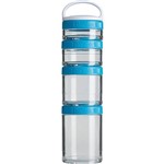 Ficha técnica e caractérísticas do produto Jogo de Compartimentos Gostak Azul Aqua 350ml - Blender Bottle