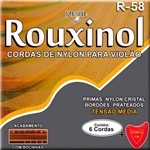 Jogo de Cordas P/ Violão Nylon Tensão Média Rouxinol R-58