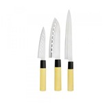 Ficha técnica e caractérísticas do produto Jogo de facas para sushi em inox Dynasty 3 peças