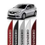 Ficha técnica e caractérísticas do produto Jogo de Frisos Laterais Renault Sandero Original Modelo Faca