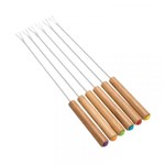 Ficha técnica e caractérísticas do produto Jogo de Garfo para Fondue Basic Bambu 6 Peças - Home Style