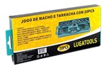 Ficha técnica e caractérísticas do produto Jogo de Macho e Tarracha Lugatools com 20 Peças Estojo - Luga Tools
