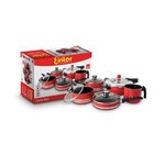 Ficha técnica e caractérísticas do produto Jogo de Panela Clarity Red 5 Pcs Eirilar - VERMELHO