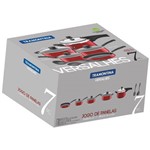 Ficha técnica e caractérísticas do produto Jogo de Panelas 7 PEÇAS Vermelho - Tramontina
