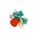 Ficha técnica e caractérísticas do produto Jogo de Ping Pong com 2 raquetes 3 bolas rede suporte