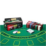 Ficha técnica e caractérísticas do produto Jogo de Poker 200 Fichas com Caixa de Metal Prestige
