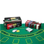 Ficha técnica e caractérísticas do produto Jogo de Poker com 200 Fichas e Caixa em Metal - Prestige