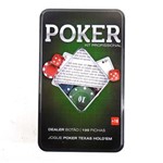 Ficha técnica e caractérísticas do produto Jogo de Poker Texas Holdem Kit Profissional com 100 Fichas