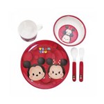 Ficha técnica e caractérísticas do produto Jogo de Refeição Infantil de Melamina Mickey & Minnie Vermelho Tsum Tsum - Disney