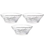 Ficha técnica e caractérísticas do produto Jogo de Saladeiras Ricaelle Kig Glassware com 3 Peças – Transparente