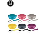 Ficha técnica e caractérísticas do produto Jogo de Sobremesa 12Pçs Mix Color Mis Multicolorido Tramontina