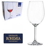 Jogo de Taca de Cristal para Vinho Tinto com 6 Unidades 580ML - Bohemia
