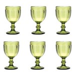 Ficha técnica e caractérísticas do produto Jogo de Taças para Água Bon Gourmet Glass Line 6826 Verde - 6 Peças