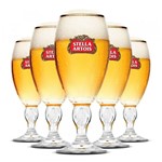 Ficha técnica e caractérísticas do produto Jogo de Taças para Cerveja de Vidro 6 Peças - 250ml Ambev Stella Artois