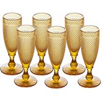Ficha técnica e caractérísticas do produto Jogo de Taças para Champagne 140ml 6 Peças - Ricaelle