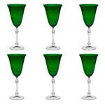 Ficha técnica e caractérísticas do produto Jogo de Taças para Vinho Bohemia 250ml 6 Peças Verde