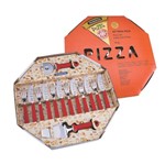 Ficha técnica e caractérísticas do produto Jogo de Talheres Inox para Pizza 14 Peças Vermelho