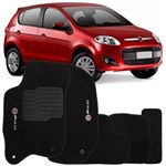 Ficha técnica e caractérísticas do produto Jogo de Tapete Automotivo Carpete Fiat Palio 2012 à 2018 Soft Preto 5 Peças