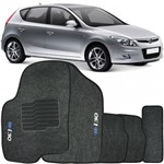 Ficha técnica e caractérísticas do produto Jogo de Tapete Automotivo Carpete Hyundai I30 2010 à 2012 Soft Logo Bordado Grafite 5 Peças - S/m