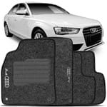 Ficha técnica e caractérísticas do produto Jogo de Tapete Carpete Audi A4 2009 a 2018 Grafite Bordado 4 Peças
