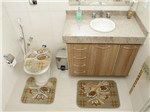 Ficha técnica e caractérísticas do produto Jogo de Tapete para Banheiro Royal Luxury - 3 Peças - Rayza