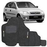 Ficha técnica e caractérísticas do produto Jogo de Tapetes Carpete Corsa Hatch Sedan 02 a 12 Grafite 5 Peças