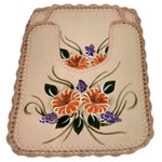 Ficha técnica e caractérísticas do produto Jogo de Tapetes para Banheiro com Crochê de Linha Floral Antiderrapante