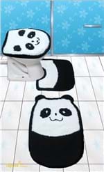 Ficha técnica e caractérísticas do produto Jogo de Tapetes para Banheiro Panda - Frufru