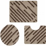 Ficha técnica e caractérísticas do produto Jogo de Tapetes para Banheiro 3 Peças Van Gogh Direção Fendi/Caqui - Jolitex