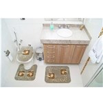 Ficha técnica e caractérísticas do produto Jogo de Tapetes para Banheiro Rayza Royal Luxury RLN 102 com 3 Peças - Verde