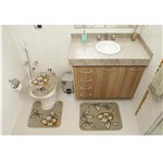 Ficha técnica e caractérísticas do produto Jogo de Tapetes para Banheiro Rayza Royal Luxury RLN 101 com 3 Peças - Verde