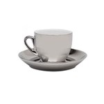 Ficha técnica e caractérísticas do produto Jogo de Xícaras de Café com Pires Porcelana 12 Peças 90ml Rojemac Branco