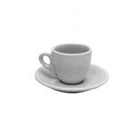 Ficha técnica e caractérísticas do produto Jogo de Xícaras de Café com Pires Porcelana 12 Peças Rojemac Branco - Branco