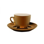 Ficha técnica e caractérísticas do produto Jogo de Xícaras de Chá com Pires Porcelana 12 Peças 220ml Rojemac Branco