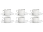 Ficha técnica e caractérísticas do produto Jogo de Xícaras para Chá Porcelana 6 Peças - Wolff Limoges Vague
