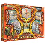 Ficha técnica e caractérísticas do produto Jogo Deluxe - Box Pokémon com Miniatura - Sol e Lua - Tapu Koko - Copag