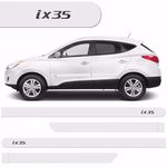 Ficha técnica e caractérísticas do produto Jogo Friso Lateral Hyundai IX35 Branco Polar